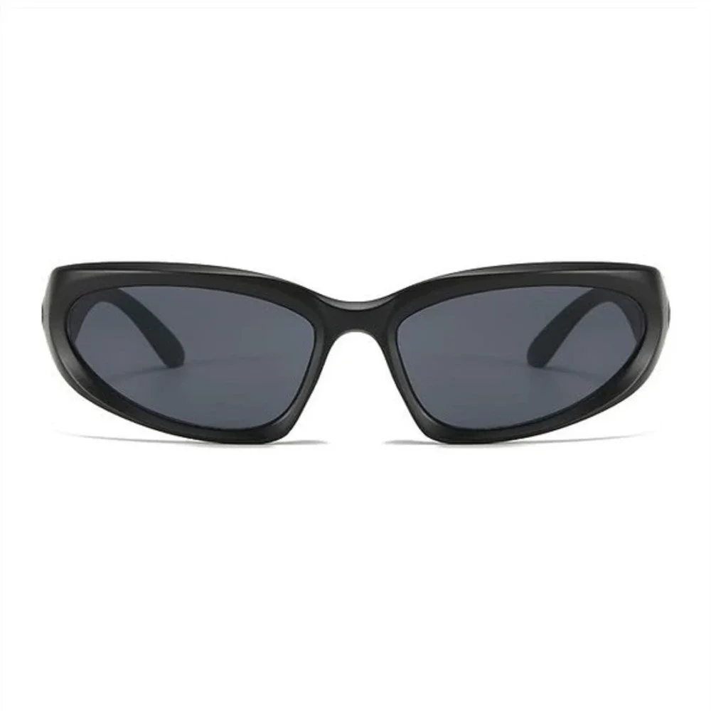 Men Classic 90s Trendy Hip Hop Wrap Streetwear Sunglasses Black‎ Street Trendy
